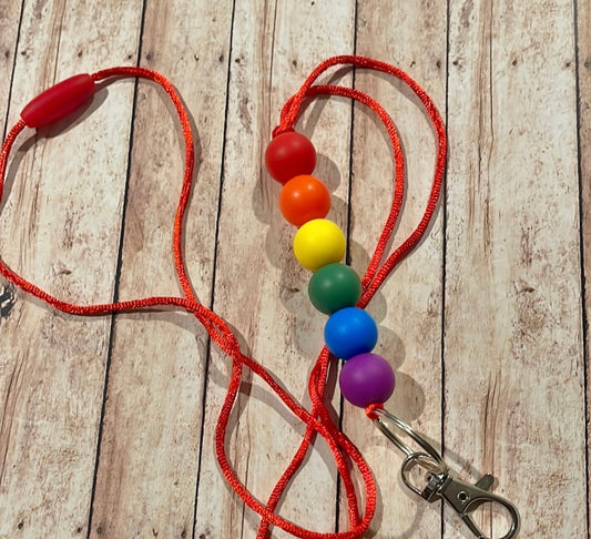 Rainbow lanyard