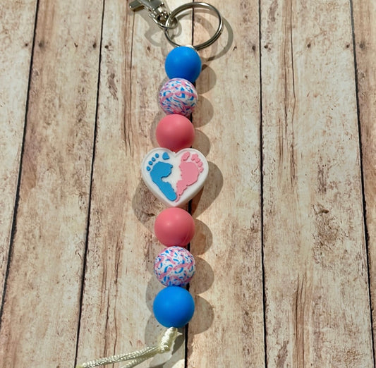 Baby feet keychain