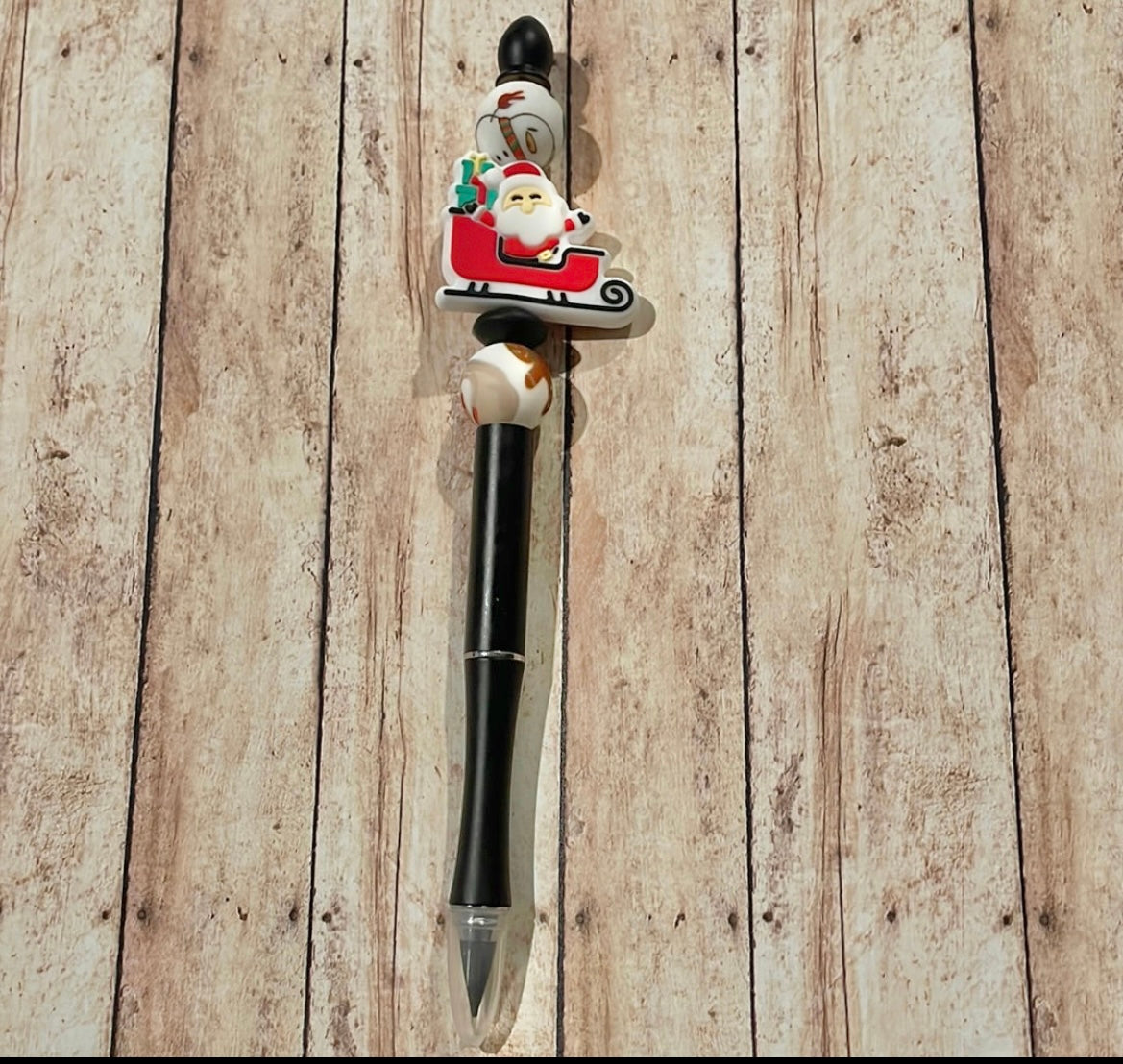 Santa sleigh pencil