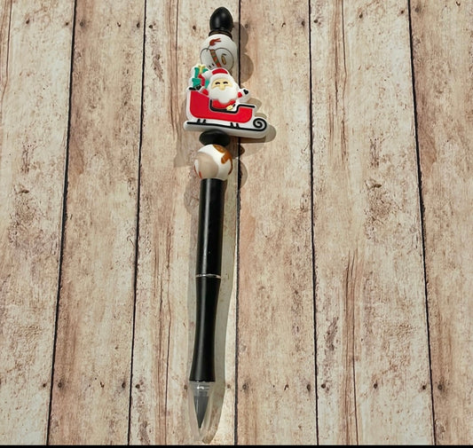 Santa sleigh pencil