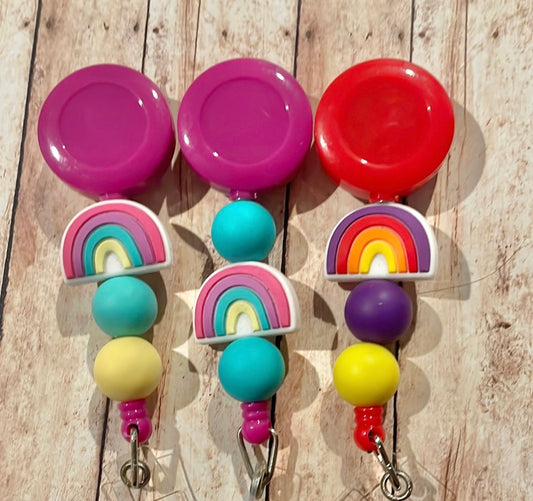 Rainbow badge reel